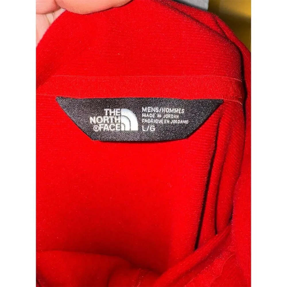 The North Face Men's 1/4 Zip Pullover Sweater Red Size L: Like New